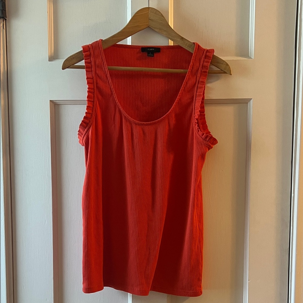 J.Crew small ruffle tank